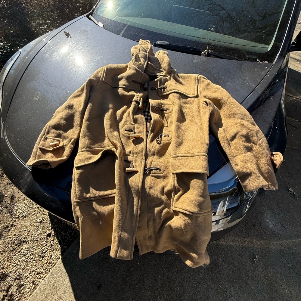 Men's Camel Toggle Coat